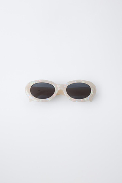 ZARA ПРЯМОУГОЛЬНЫЕ СОЛНЦЕЗАЩИТНЫЕ ОЧКИ В ПЛАСТИКОВОЙ ОПРАВЕ, ЧЕРНЫЙ