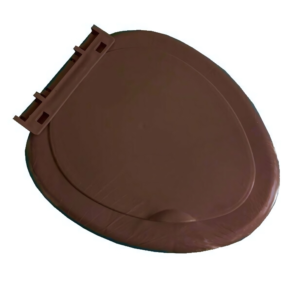 Сиденье для унитаза с планкой цвет коричневый в индивид. термоупаковке