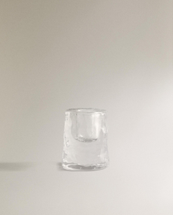 Zara Home Подсвечник из стекла, цвет прозрачный, 6 см