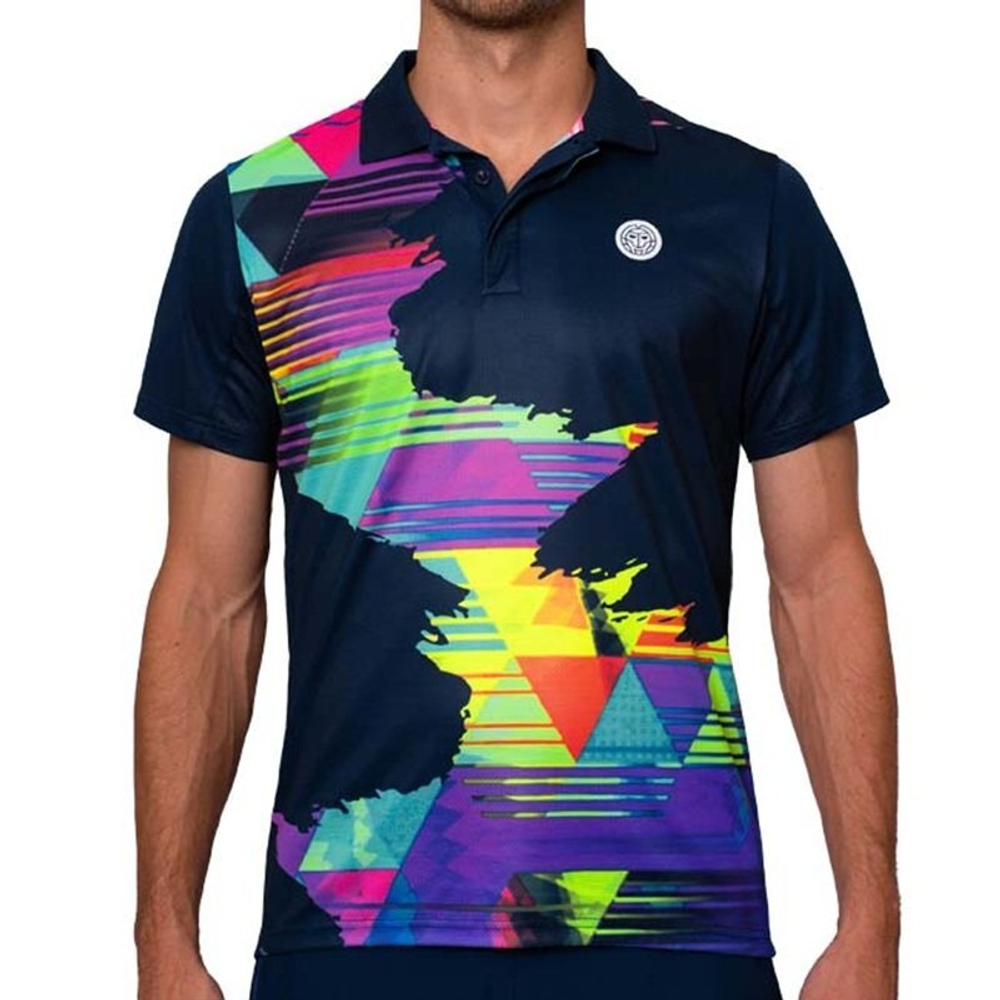 ОДЕЖДА ДЛЯ ТЕННИСА Мужская, Поло BIDI BADU KALEIDO .