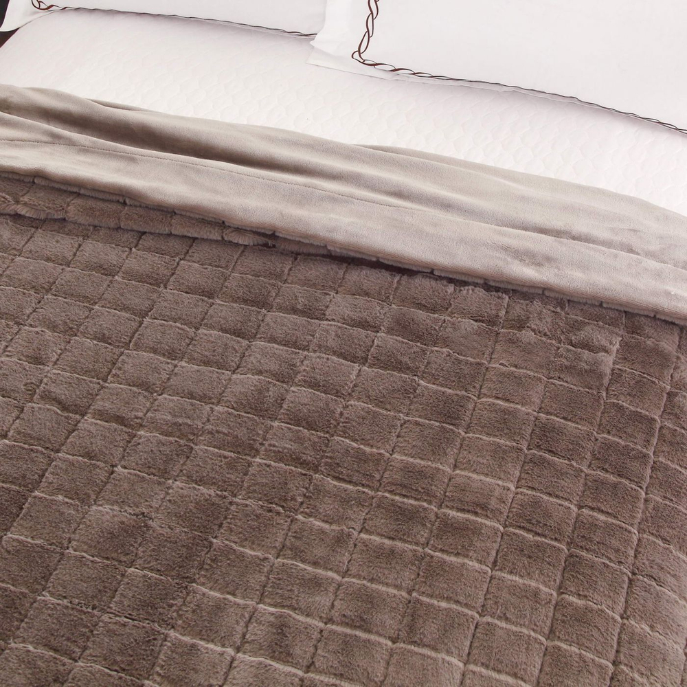 Плед 220х240 Sofi De MarkO Мадлен коричневый