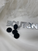 Шляпка под установочные кнопки черная матовая