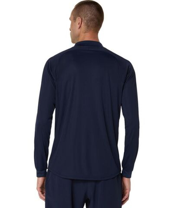 Мужская теннисная футболка теннисная Asics Match Long Sleeve 1/2 Zip - небесный