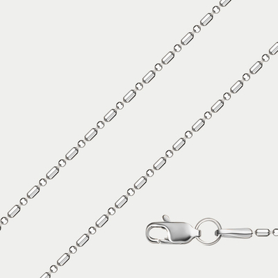 Цепь плетения "Фантазийное" из белого золота 585 пробы без вставок (арт. НЦ 18-089-3 1.50)