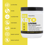 NaturesPlus, BHB Keto Living™, вкусный ягодный лимонад, 210 г (7,4 унции)
