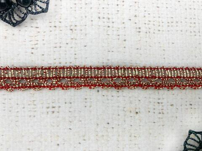 Тесьма отделочная с люрексом, ш. 1,3 см