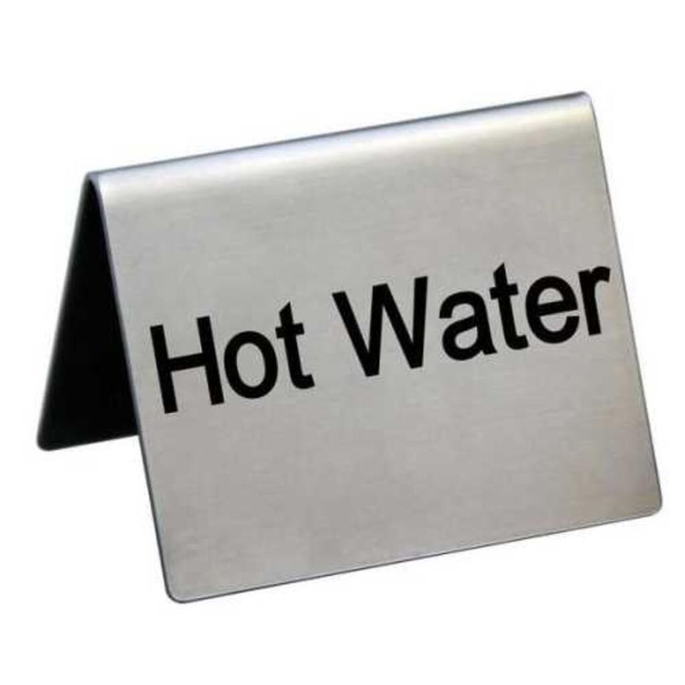 Табличка "Hot Water" 5*4 см, сталь, P.L. Proff Cuisine