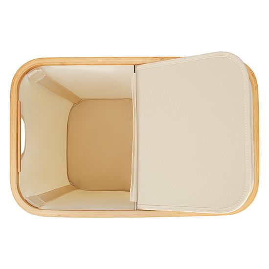 Корзина для белья с двумя отделениями neat twin, 53,5х33х53 см, молочная