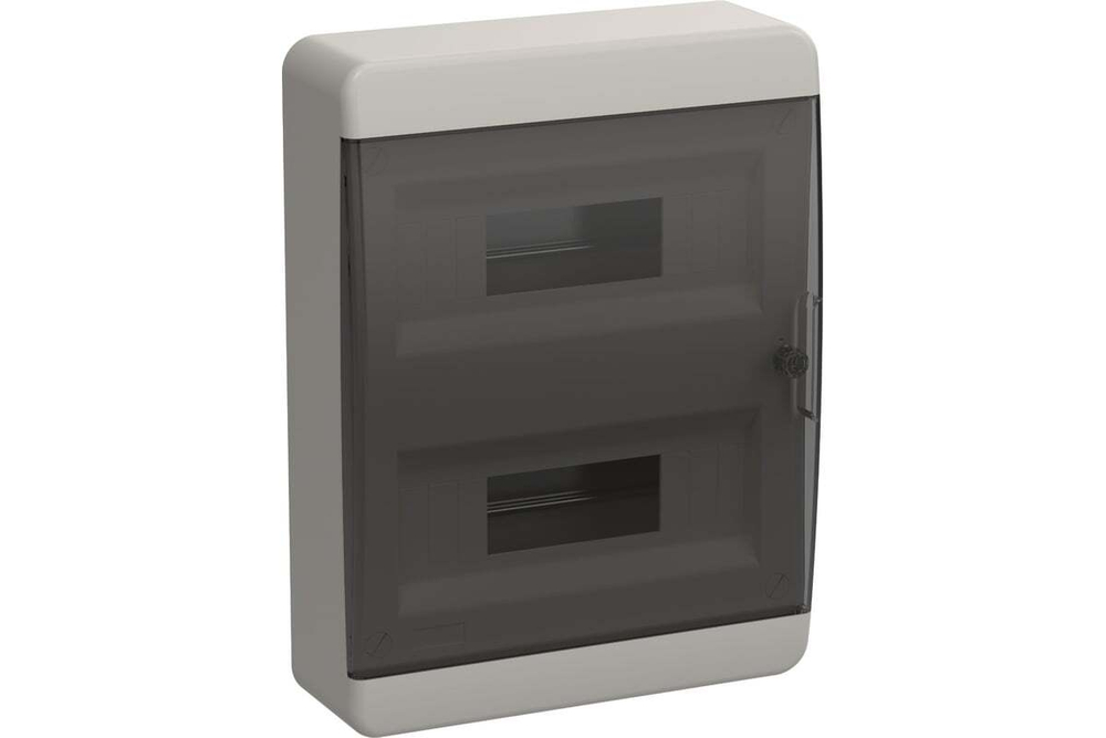 Корпус пластиковый ЩРН-П-24 IP41 черная прозрачная дверь TEKFOR IEK