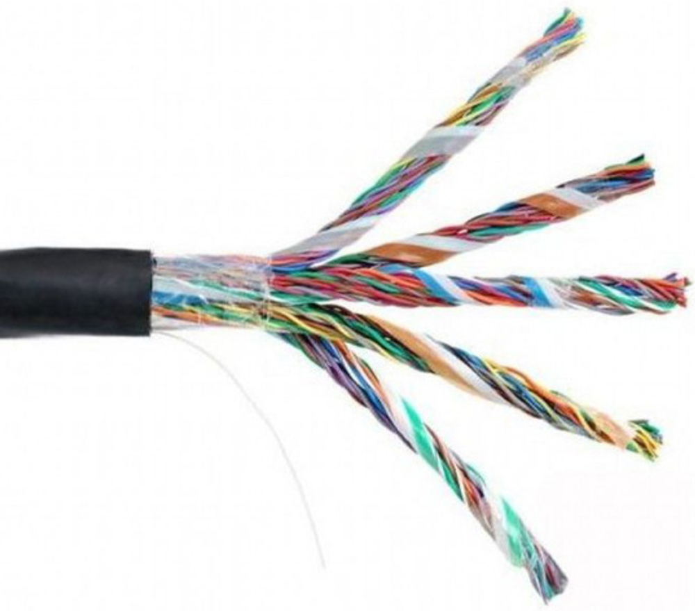 Кабель витая пара U/UTP 5 кат. 50 пар Netlan EC-UU050-5-PE-BK-3