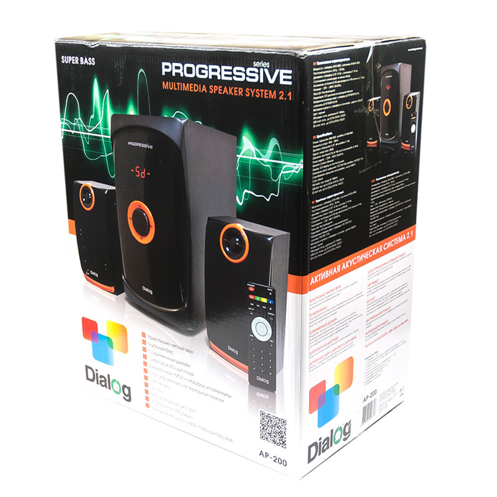Акустика 2.1 Dialog AP-200 USB/FM/60W Bluetooth