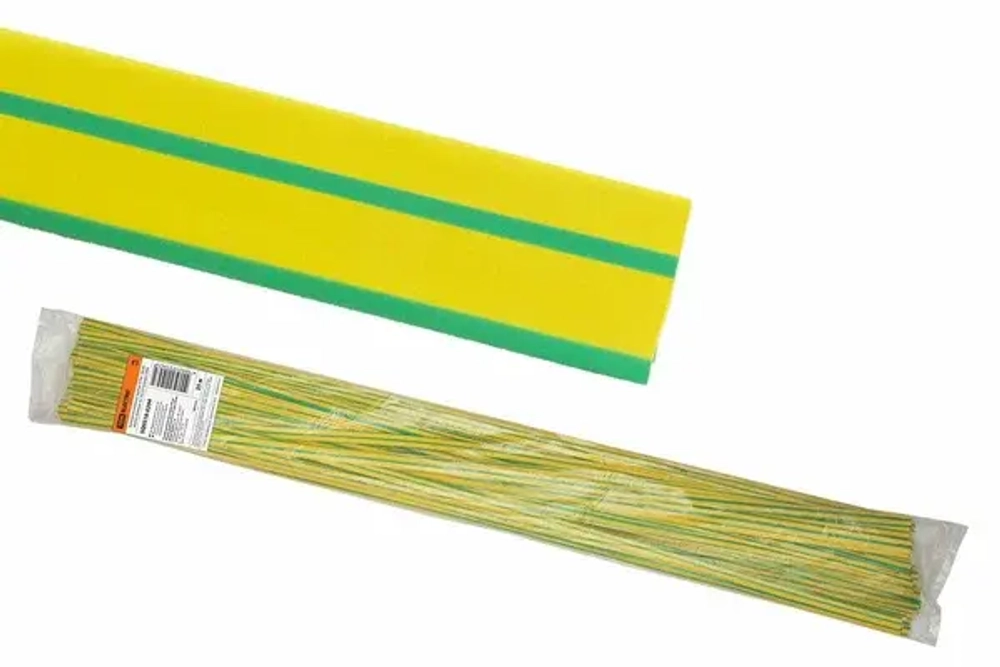 Трубка ТУТнг 40/20 жёлто-зеленая по 1м (25 м/упак) TDM SQ0518-0294