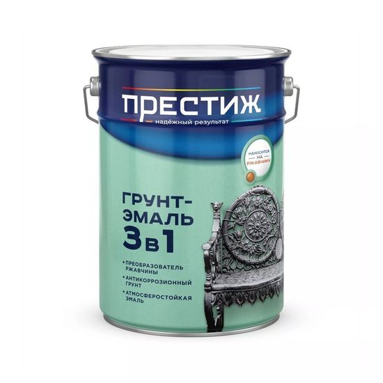 Грунт-эмаль по ржавчине СЕРАЯ 5 кг. ПРЕСТИЖ