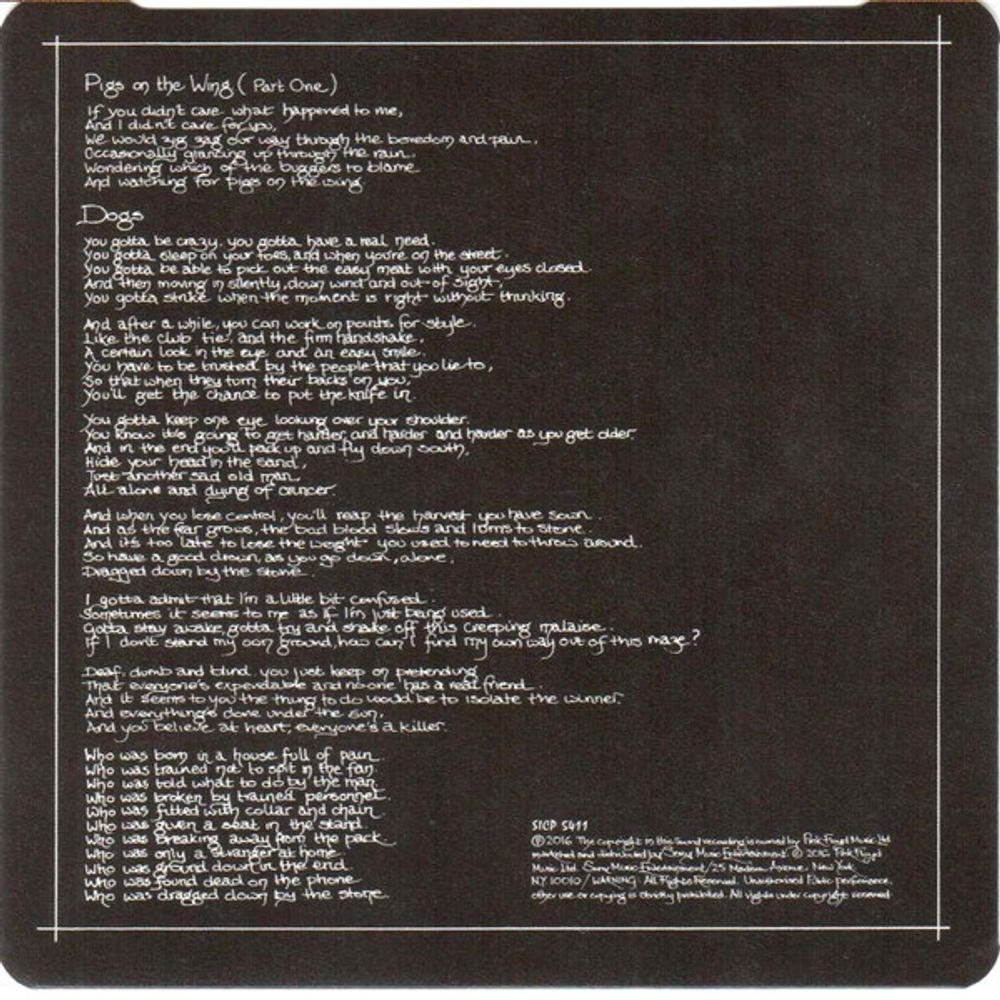 Pink Floyd / Animals (Mini LP CD)