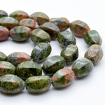 Унакит бусины, размер около 14*11 мм, цена за набор 6 шт