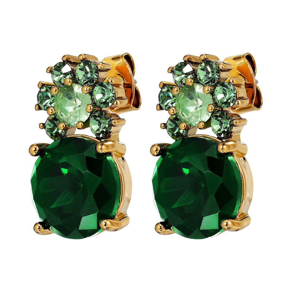 Серьги Dyrberg Kern BECKIA SG EMERALD GREEN 470096