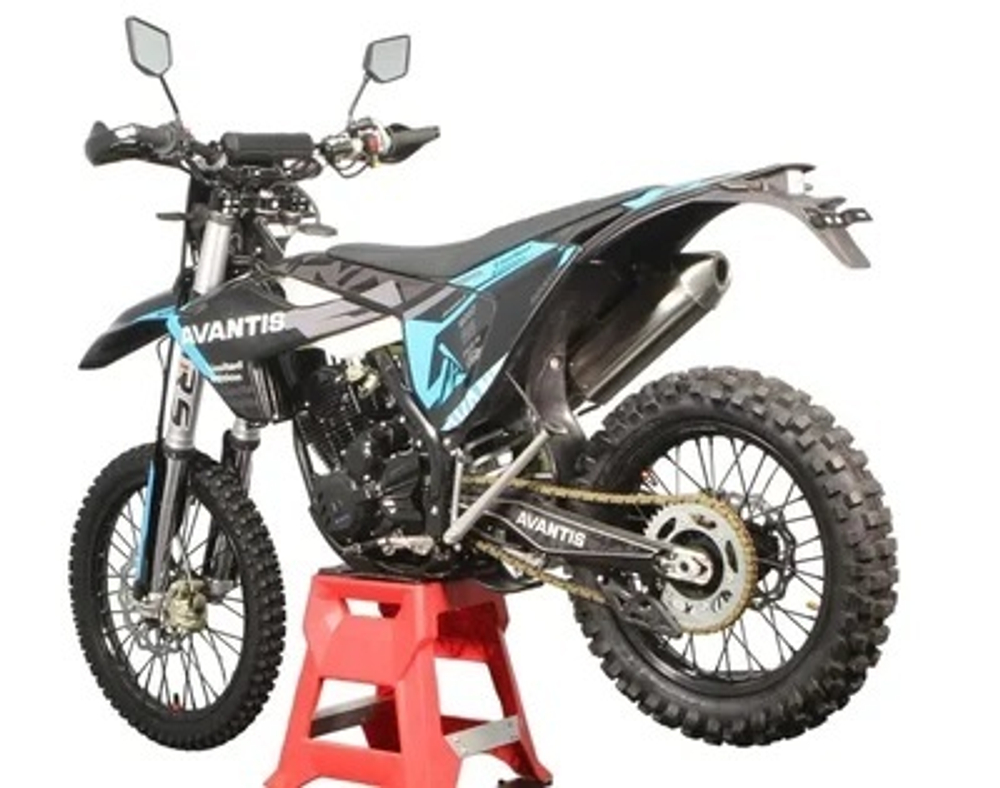 Мотоцикл кроссовый эндуро AVANTIS 250 CARB NIBBI EXCLUSIVE (CB250-F/172FMM DESIGN HS ЧЕРНЫЙ) ARS с ПТС