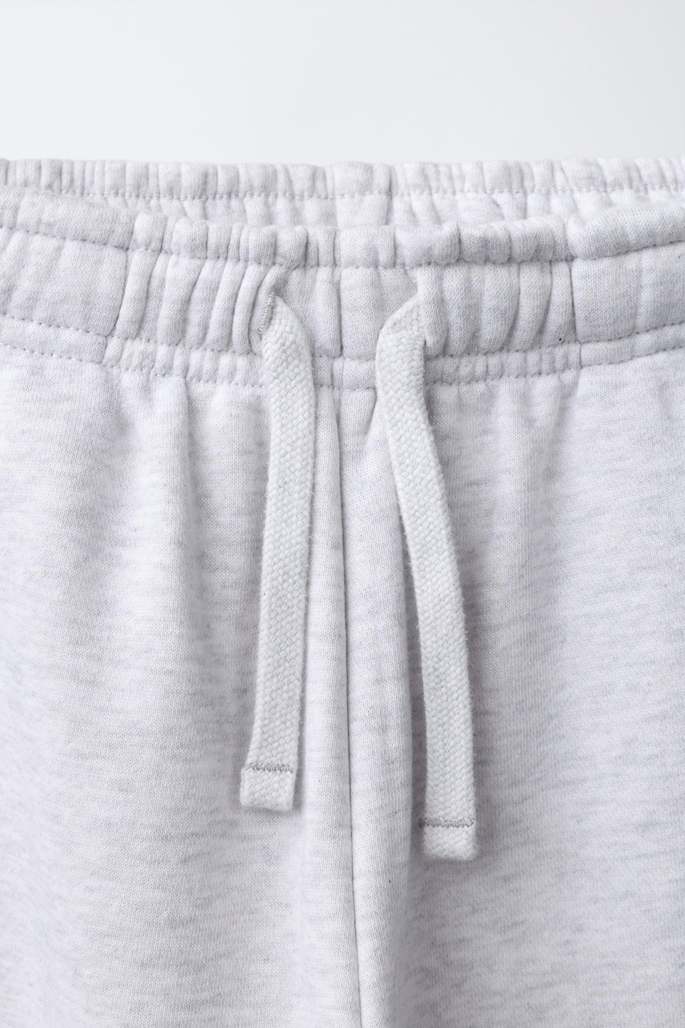 ZARA БРЮКИ-ДЖОГГЕРЫ ИЗ МЯГКОЙ ТКАНИ, СЕРЫЙ МЕЛАНЖ