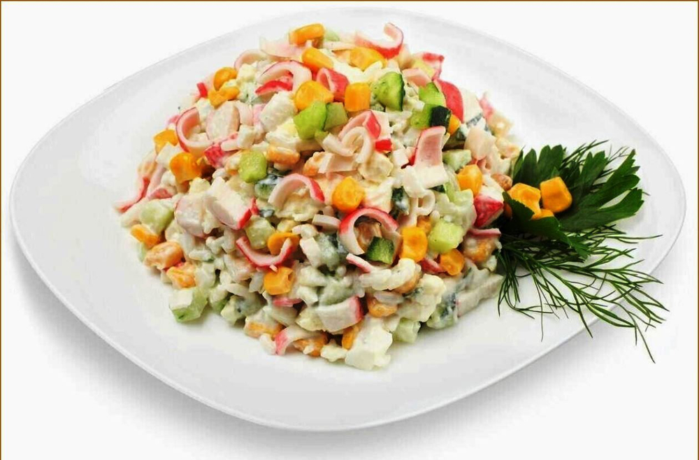 Салат с КРАБОВЫМИ ПАЛОЧКАМИ 1кг