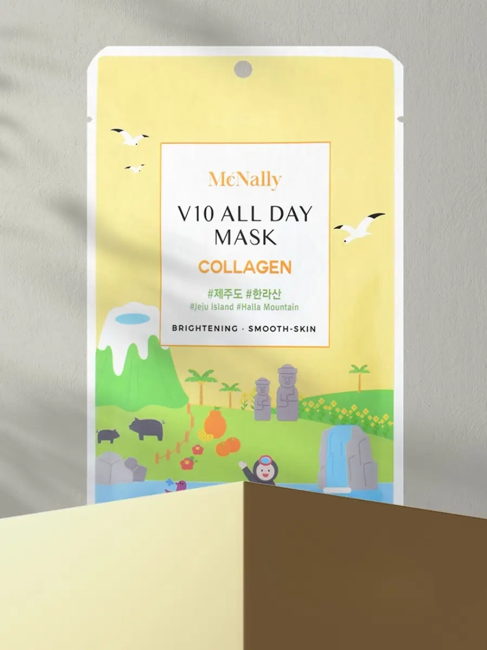 MCNALLY - МАСКА ТКАНЕВАЯ ДЛЯ ЛИЦА С КОЛЛАГЕНОМ V10 ALL DAY MASK COLLAGEN, 25 ML
