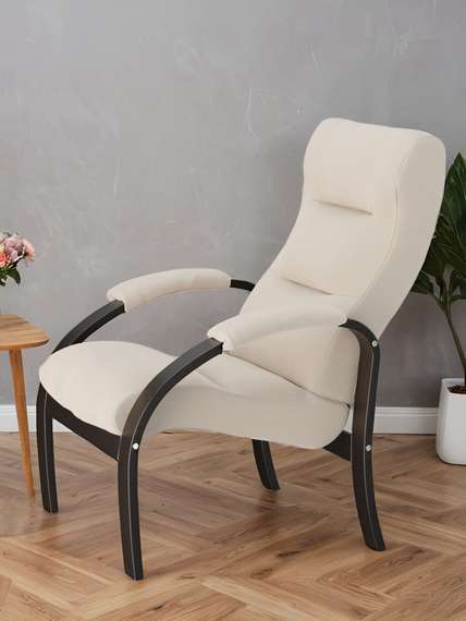 Кресло для отдыха Шоле, Ткань Макс 100, каркас венге