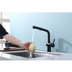 Смеситель для кухни с выдвижным изливом Raglo R86.49.06, черный