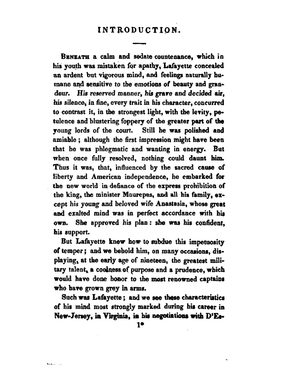 Memoirs of Gilbert M. Lafayette | H. La Fayette Villaume Ducoudray-Holstein