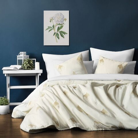 Стеганое покрывало с вышивкой ЭЛЛИ (арт. BL02-297-01) - айвори