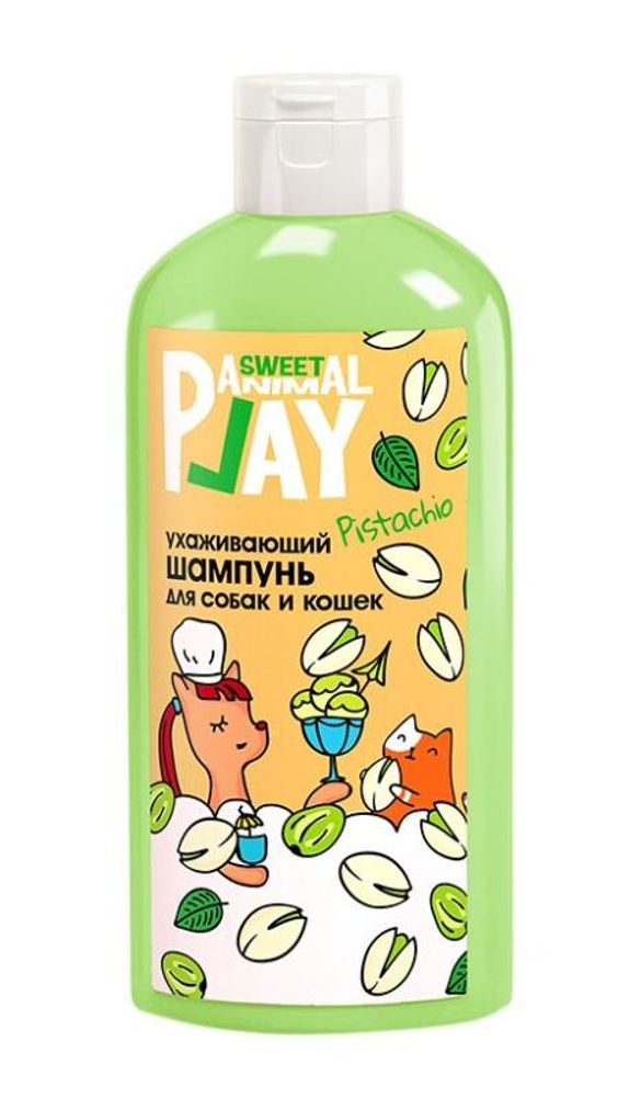 Шампунь Animal Play Sweet для кошек и для собак Фисташковое мороженое (ухаживающий) - 300 мл