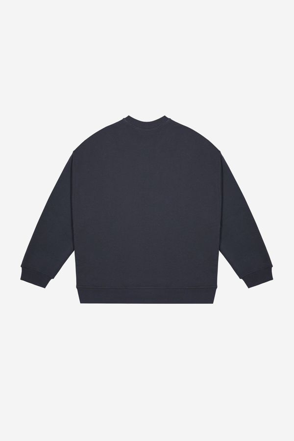 Толстовка Oversized темно-серая - фото 4