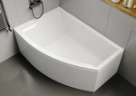 VERONELA OFFSET Ванна акриловая асимметричная 160х105х45 см, с каркасом, левая, белая