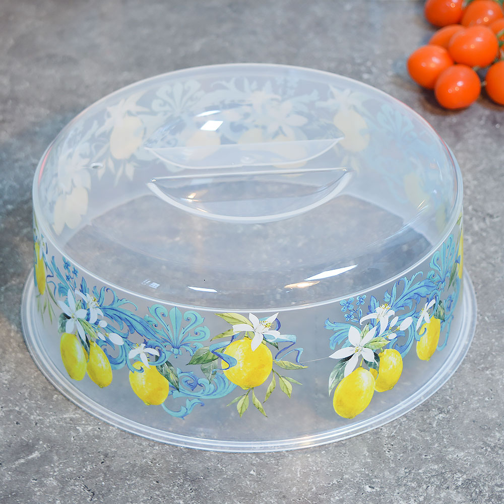 Крышка для СВЧ 25см "Бергамо. Сицилийский лимон" (бесцветный)