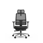 Эргономичное компьютерное кресло FoxGear NETZ модель M, черный (FG-NETZ-M-BK)