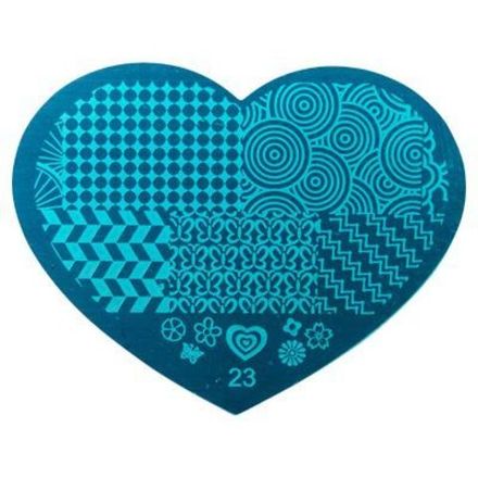 Трафарет металлический для стемпинга, ризографа №23