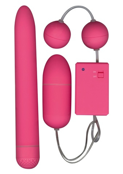 Набор розовых стимуляторов FUNKY FUN BOX