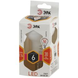Лампа светодиодная ЭРА STD LED R50-6W-827-E14 6Вт рефлектор теплый белый свет Е14 | Лампы cветодиодные Рефлектор (R )