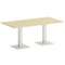 First Стол прямоугольный KSPRG-4 Клен/Металл Белый 1800*900*750