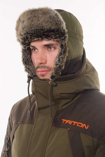 Шапка-ушанка "Winter storm" (хаки)