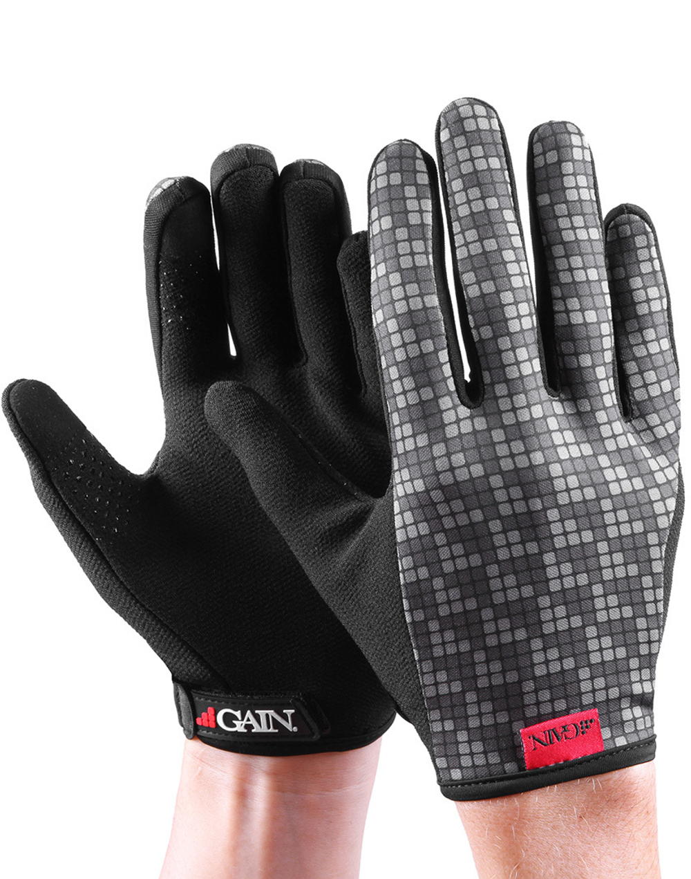 Перчатки с длин.пальц. КЕВЛАР elastic kevlar GREY RESISTANCE для BMX и других экстримальнх видов р-р.L серые GAIN