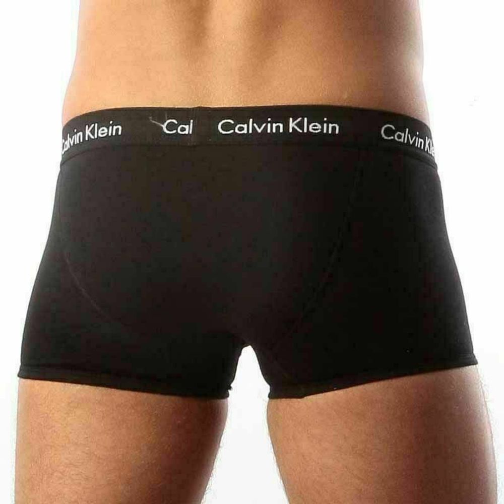 Мужские трусы хипсы черные Calvin Klein 365 Boxer Black