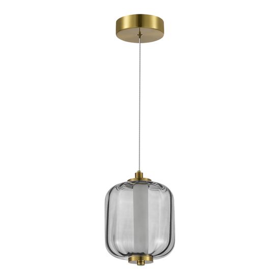 SL1193.313.01 Подвес ST-Luce Латунь/Дымчатый LED 1*10,8W 3000K SUMMER