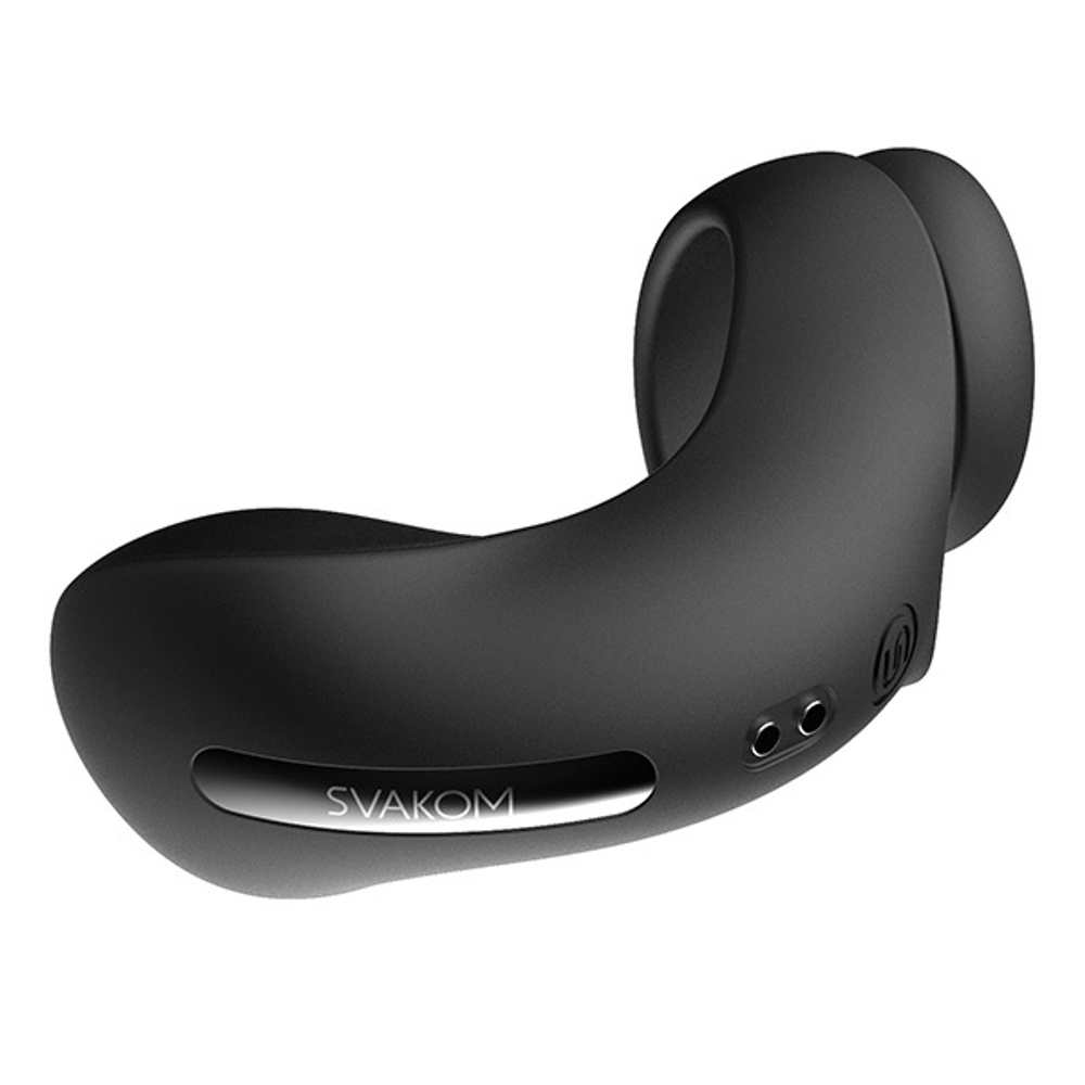 Черное эрекционное кольцо для стимуляции промежности Svakom Benedict Double Ring Perineum Stimulator SL01