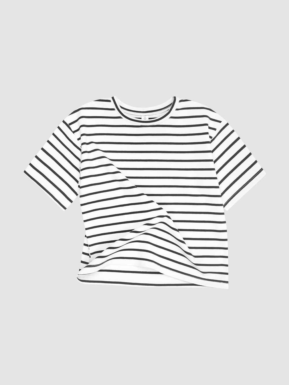 Футболка оверсайз Mjölk Dark Grey Stripes, уценка
