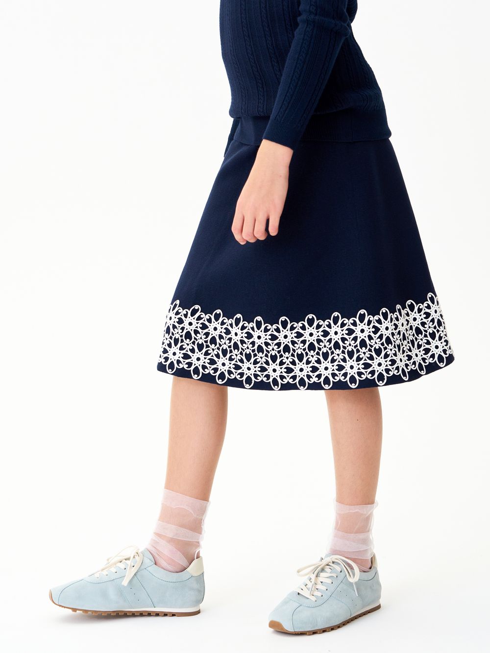 Юбка для девочки 1203 синий