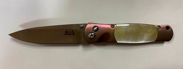 Складной нож Santa Fe Tesoro SF/MOP01A с клинком из стали VG-10, рукоять титан