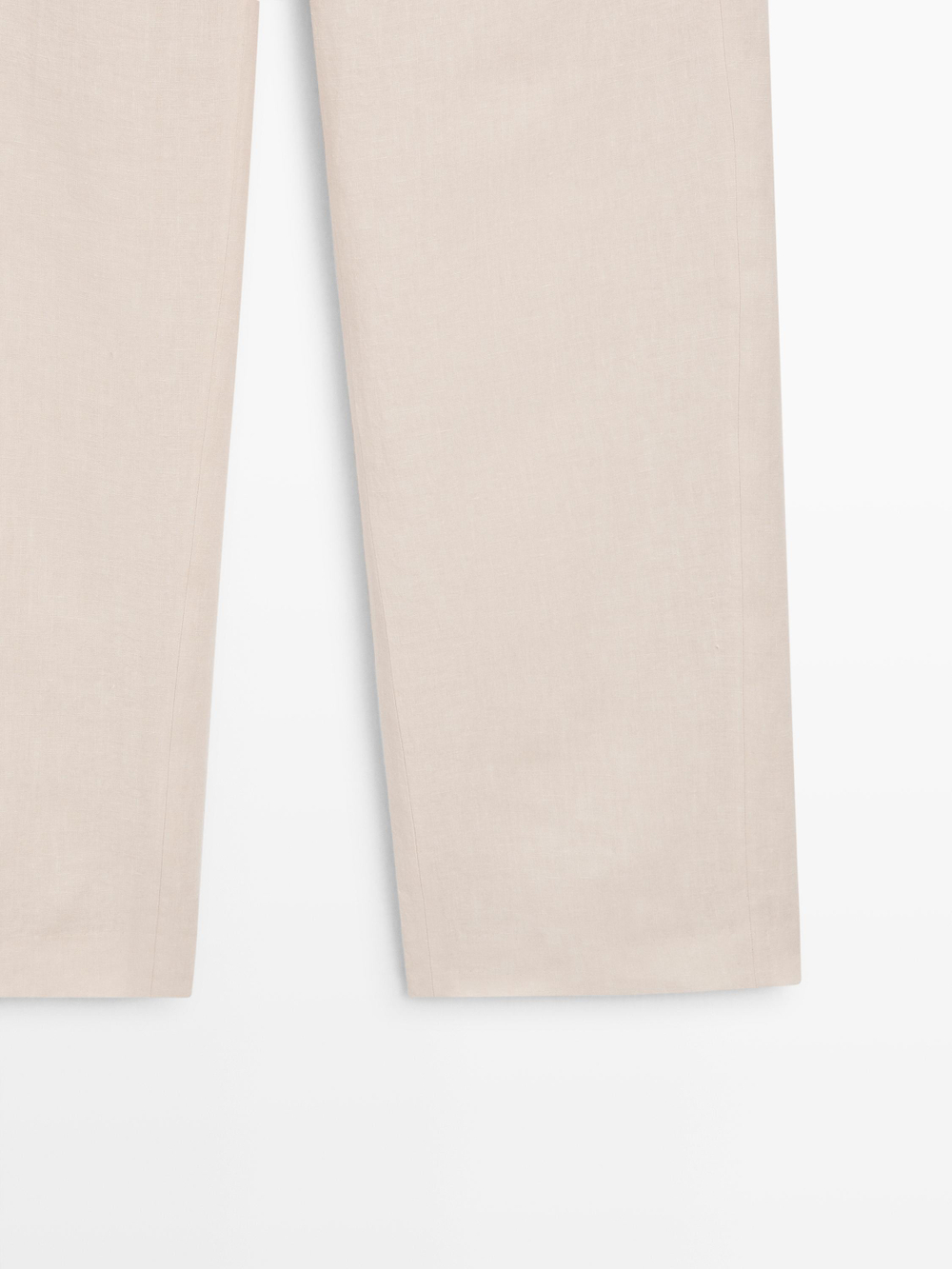 Massimo Dutti Брюки свободного кроя из 100% льна, экрю