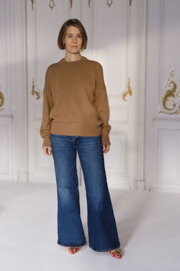 Джемпер Л.Т., 100% шерсть ягнёнка, цвет соболь.