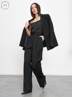 Брюки женские палаццо, Модный дом Виктории Тишиной, Амара 112-21-2, размер 46