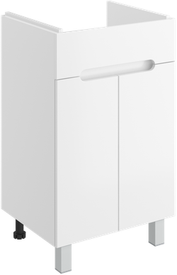 Тумба под раковину без столешницы DIWO Коломна 50 напольная, глянцевая белая