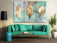 Модульная картина "Золотые листья"